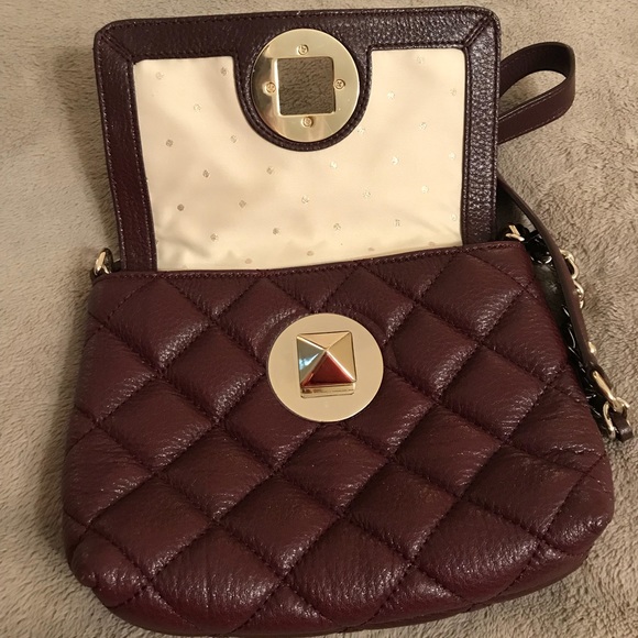 Kate Spade Gold Coast meadow plum quilted bag - Picture 2 of 5